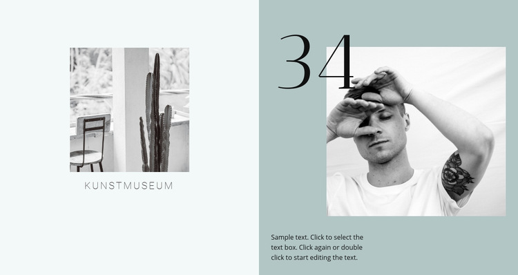 Kunstdesign Museum Website-Vorlage