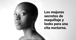 Secretos De Belleza De Maquillaje - Plantilla De Sitio Web Gratuita