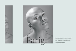 Pagina HTML Per Settimana Della Moda In Francia