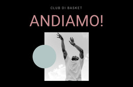 Club Sportivo Di Basket - Modello Di Sito Web HTML