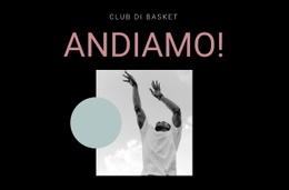 Club Sportivo Di Basket Modello Reattivo HTML5