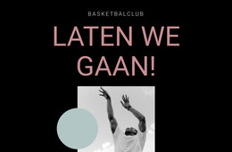 Basketbal Sportclub - HTML-Websitesjabloon