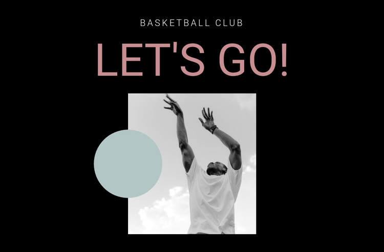Basketball sports club One Page Template