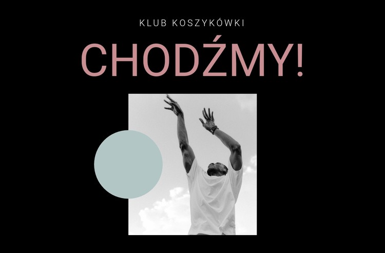 Klub sportowy koszykówki Szablon HTML5