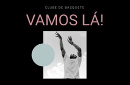 Design De Site Multifuncional Para Clube De Esportes De Basquete