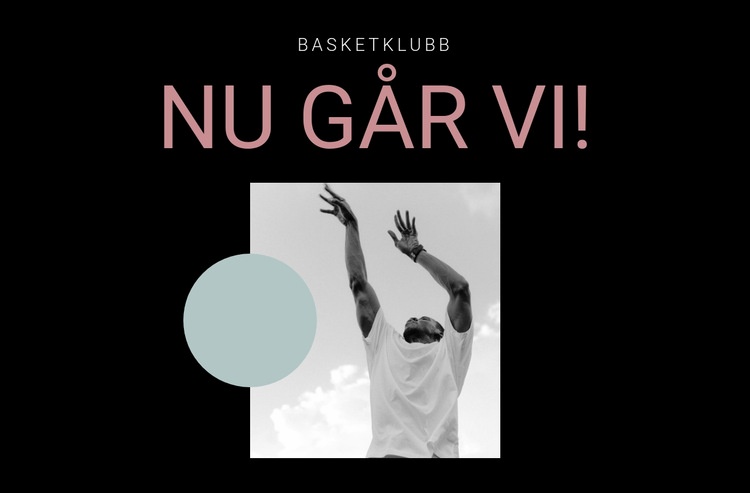 Idrottsklubb i basket Hemsidedesign