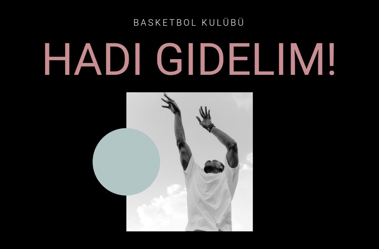 Basketbol spor kulübü Web Sitesi Oluşturucu Şablonları