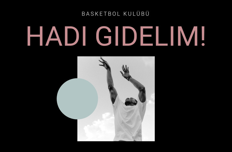 Basketbol spor kulübü Web Sitesi Şablonu