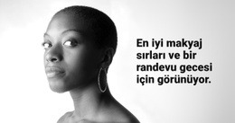 Makyaj Güzellik Sırları Için Özel Bir Web Sitesi Tasarımı