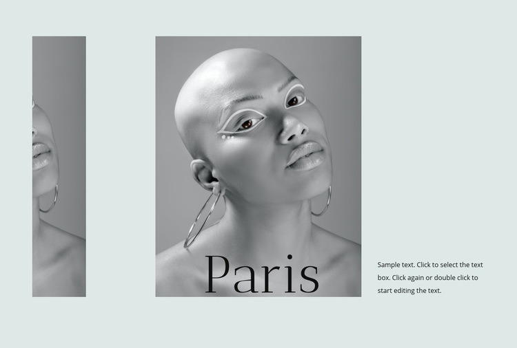 Fransa moda haftası Web sitesi tasarımı