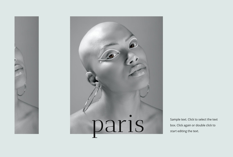 France fashion week Web Page Design