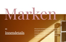 CSS-Vorlage Für Innendetails Studio