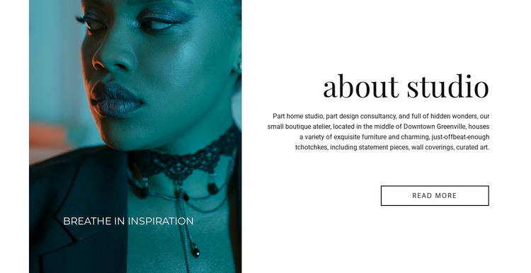 Makeup salon Elementor Template Alternative