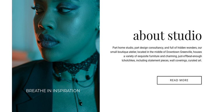 Makeup salon Homepage Design