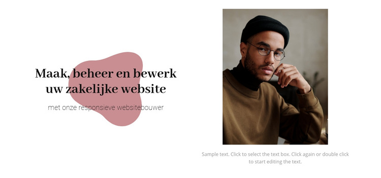 We creëren ideeën voor zaken Website sjabloon