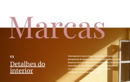 Menu CSS Para Estúdio De Detalhes Interiores