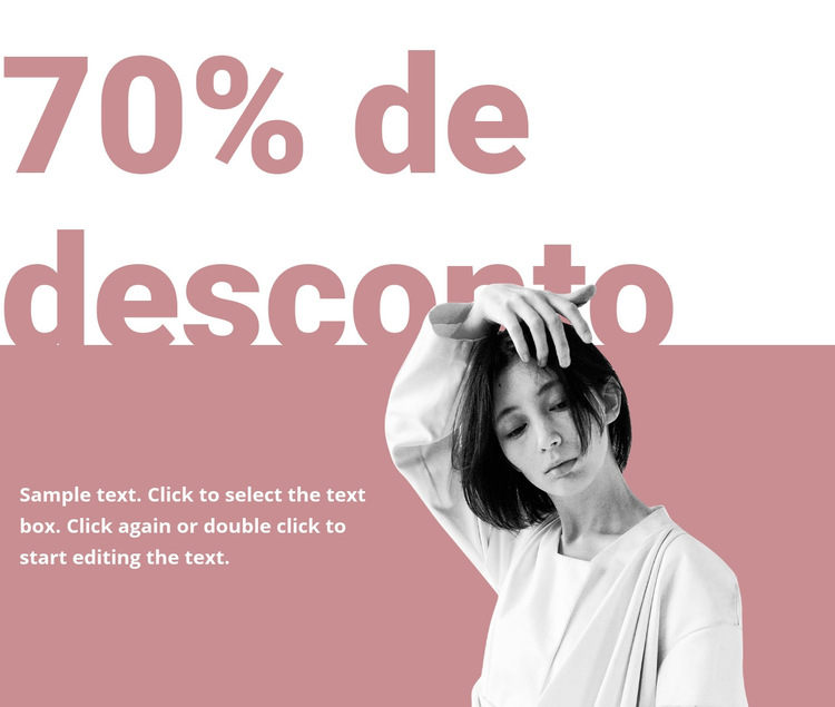 Venda de coleção anterior Modelo de site