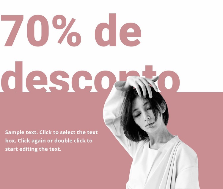 Venda de coleção anterior Landing Page