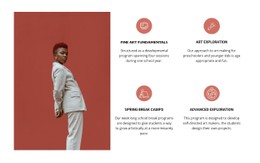 Our Business Features CSS Layout Template