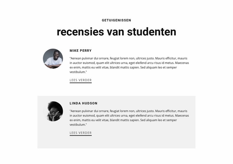 Beoordelingen van studentenonderwijs HTML5-sjabloon