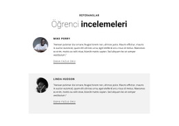 Öğrenci Eğitimi Incelemeleri