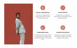 Our Business Features - Modern Web Page Design