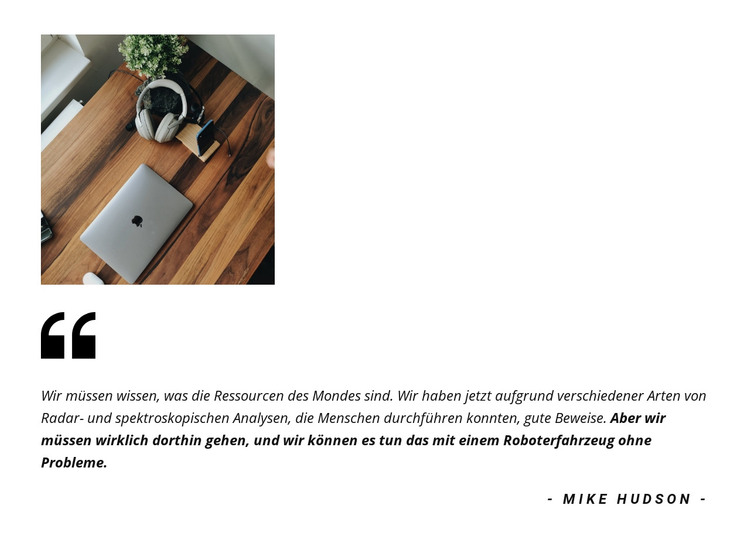 Zitieren Sie Testimonials HTML-Vorlage