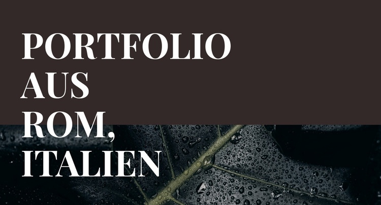 Unser Kunstportfolio Website-Modell