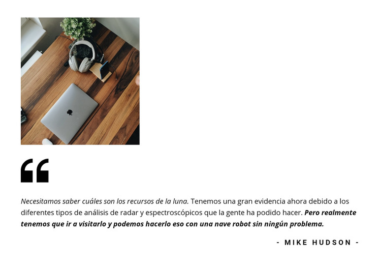 Citar testimonios Plantilla HTML