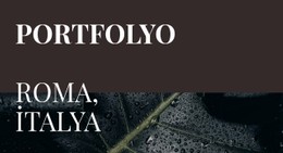 Sanat Portföyümüz Ücretsiz CSS Web Sitesi Şablonu