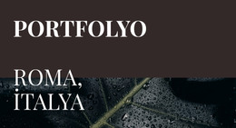 Sanat Portföyümüz - HTML Ve CSS Şablonu