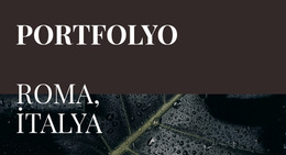 Sanat Portföyümüz - Web Sitesi Şablonunu Indirme