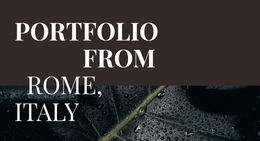 Our Art Portfolio - Webpage Layout