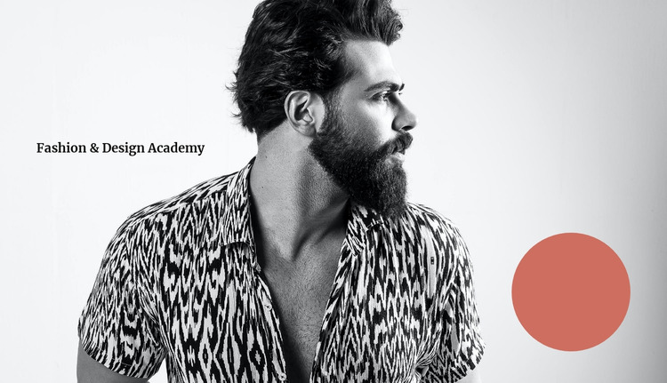 Fashion beauty academy Website Mockup