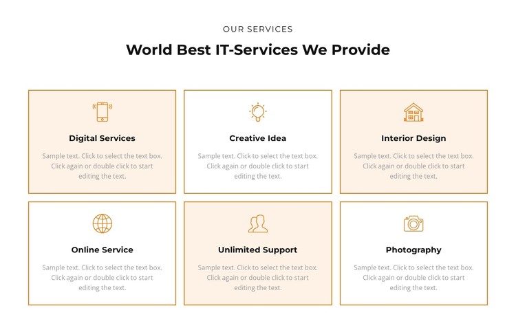 Check out the services CSS Template
