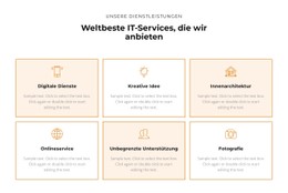 Sehen Sie Sich Die Dienstleistungen An HTML-CSS-Websitevorlage