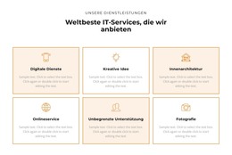 Sehen Sie Sich Die Dienstleistungen An - HTML-Webseitenvorlage