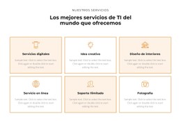 Consulta Los Servicios Plantilla De Sitio Web HTML CSS