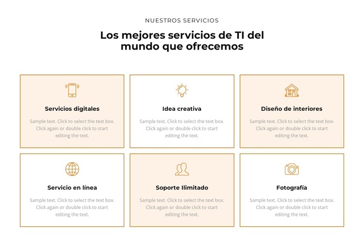 Consulta los servicios Plantilla CSS