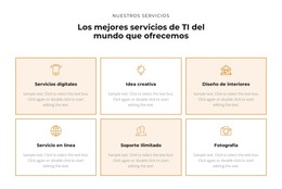 Consulta Los Servicios: Plantilla De Página Web HTML