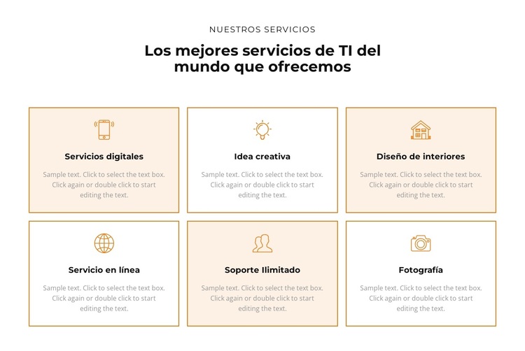 Consulta los servicios Tema de WordPress