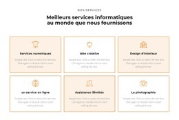 Découvrez Les Prestations - Modèle HTML5 Professionnel Personnalisable