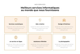 Découvrez Les Prestations : Modèle De Site Web Simple