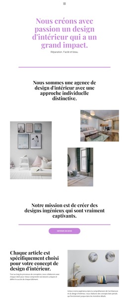 Choix Du Design De La Maison - Page De Destination