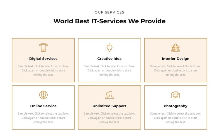 Check out the services Homepage Design