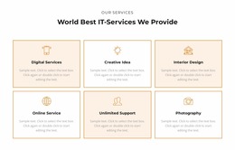 Check Out The Services - Create HTML Page Online