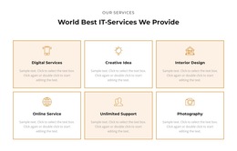Check Out The Services - Customizable Professional HTML5 Template