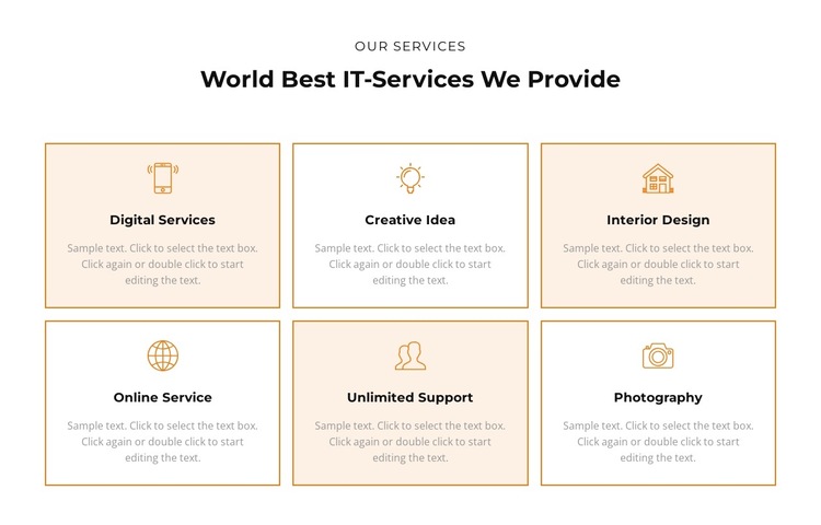 Check out the services HTML5 Template