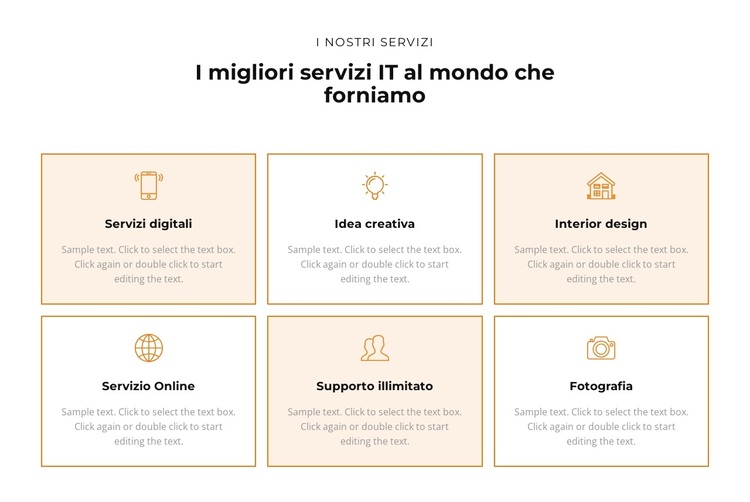 Scopri i servizi Tema WordPress