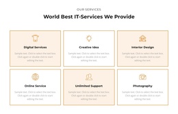 Check Out The Services - Customizable Professional Joomla Template